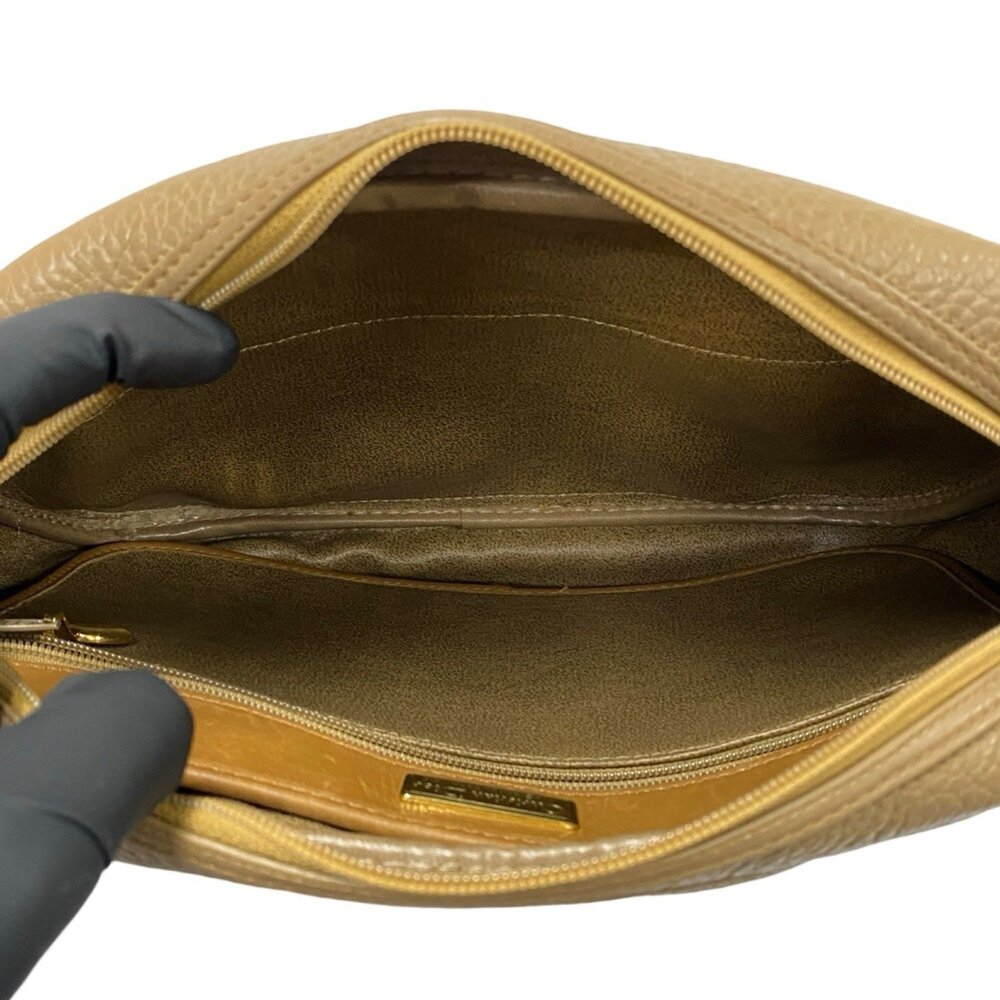 CHRISTIAN DIOR Brown Leather Pochette Shoulder Bag - Picture 8 of 9